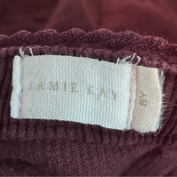 Jamie Kay Girls Corduroy Dress Pinafore Jumper Embroidered Purple Plum 5Y - Picture 9 of 12